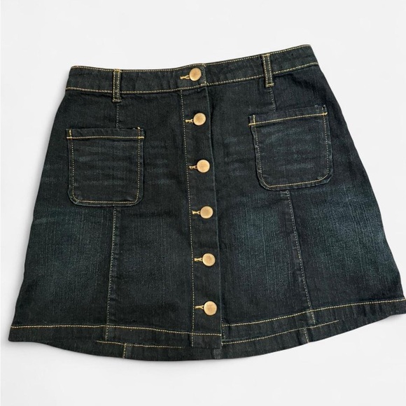 Aeropostale Dresses & Skirts - Aeropostale Dark Blue Button-Front Mini Skirt
